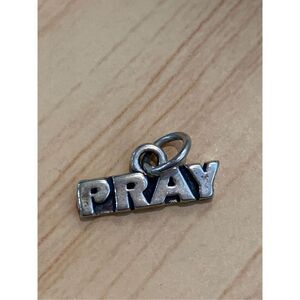 .925 Pray Sterling Silver Jewelry Charm